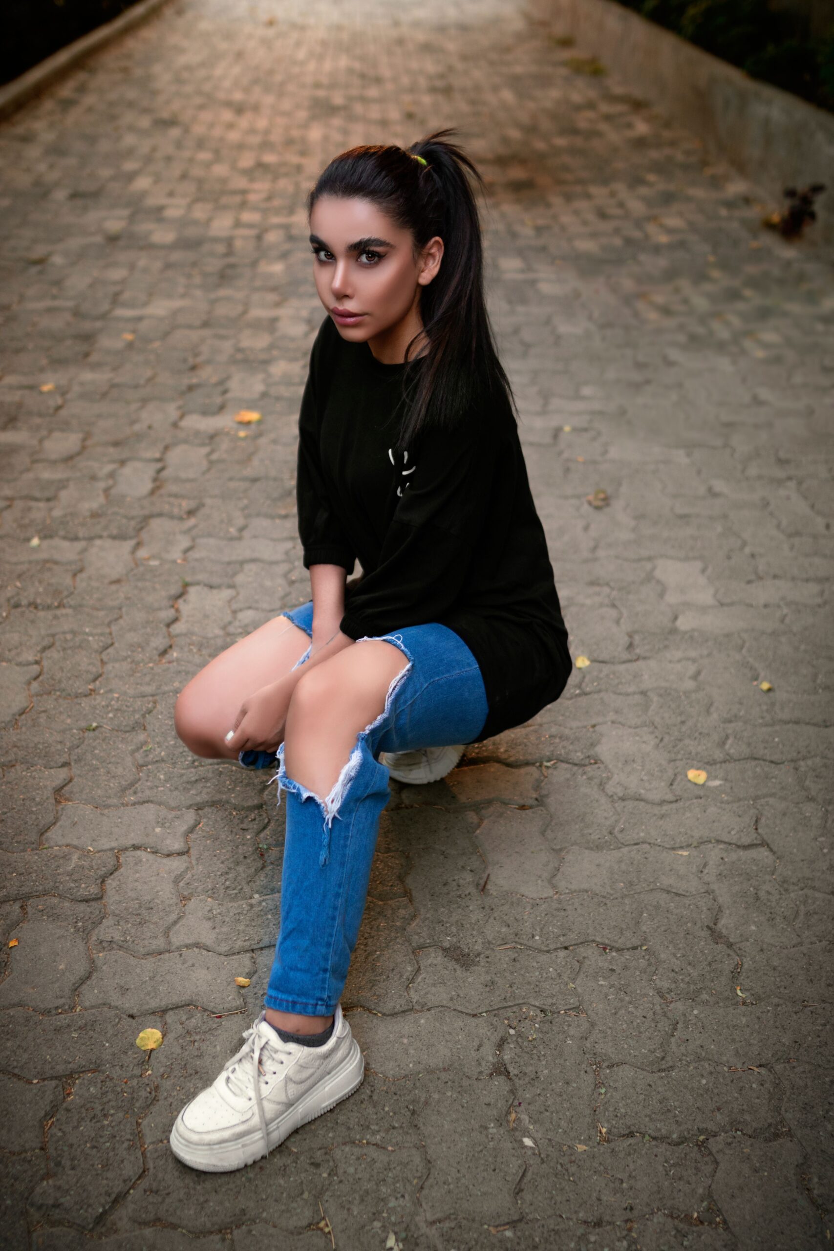 Women’s Oversized Black Graphic T-Shirt - Image 3