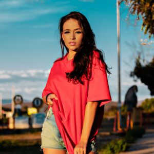 Women’s Oversized Pink T-Shirt | Relaxed Fit